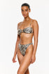 Gottex Flirtt Silky Python Bandeau Bikini Top