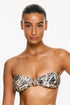 Gottex Flirtt Silky Python Bandeau Bikini Top
