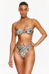 Gottex Flirtt Silky Python High Waist High Leg Bikini Bottom