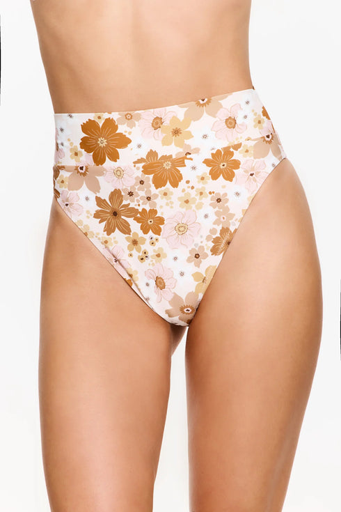 Gottex Flirtt Nostalgic Bloom Ultra High Waist Bikini Bottom