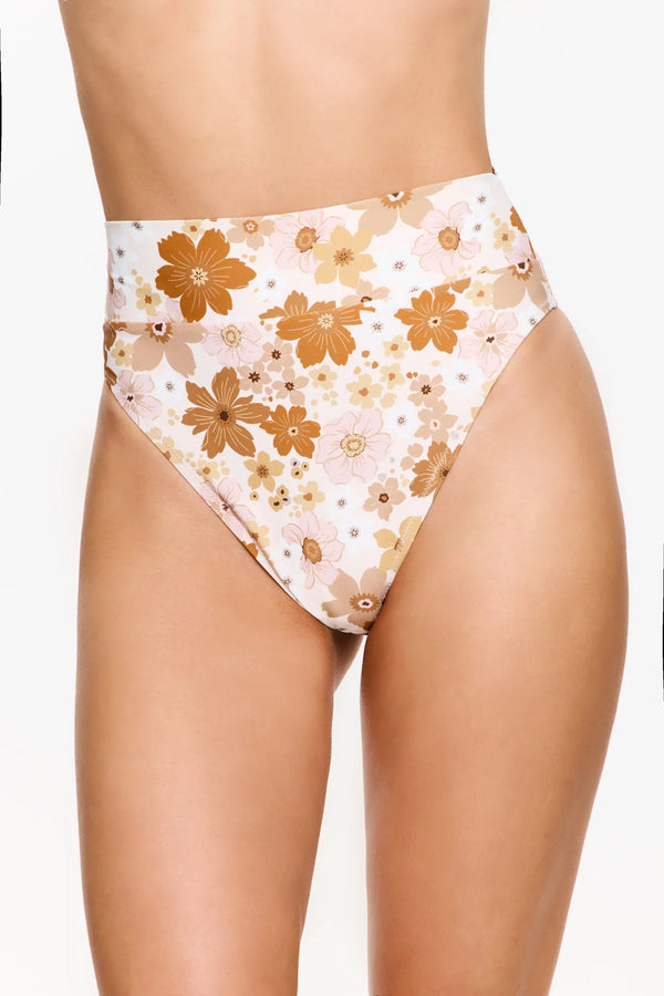 Gottex Flirtt Nostalgic Bloom Ultra High Waist Bikini Bottom