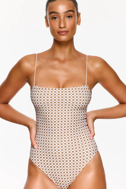 Gottex Flirtt Love Notes Reversible Open Back One Piece