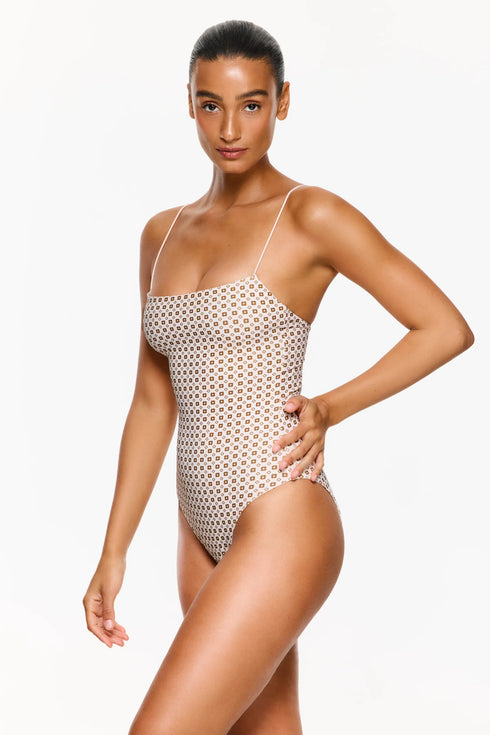 Gottex Flirtt Love Notes Reversible Open Back One Piece