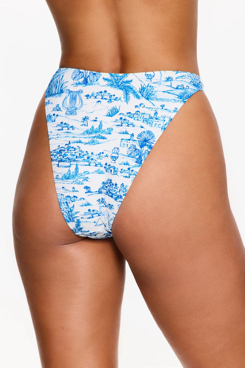 Gottex Flirtt Summer Toile High Waist High Leg Bikini Bottom