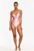Gottex Flirtt Satin Royale Front Cut Out One Piece