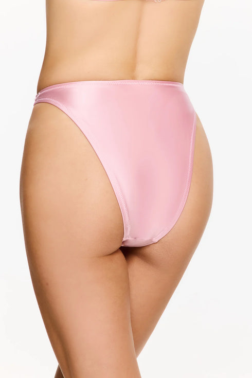 Gottex Flirtt Satin Royale High Waist High Leg Bikini Bottom