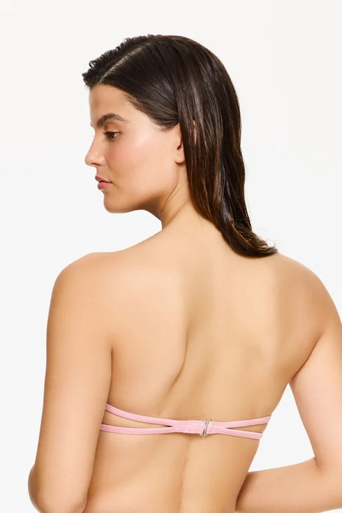 Gottex Flirtt Satin Royale Underwire Bandeau Bikini Top