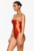 Gottex Flirtt Satin Royale Open Back One Piece