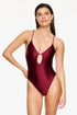 Gottex Flirtt Satin Royale Front Cut Out One Piece