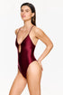 Gottex Flirtt Satin Royale Front Cut Out One Piece