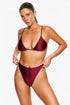 Gottex Flirtt Satin Royale Triangle Bikini Top