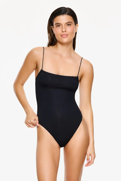 Gottex Flirtt Solid Black Open Back One Piece