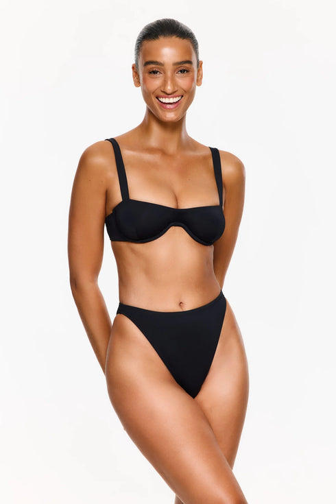 Gottex Flirtt Solid Black Underwire Bikini Top