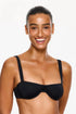 Gottex Flirtt Solid Black Underwire Bikini Top