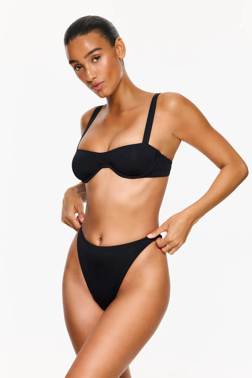 Gottex Flirtt Solid Black Underwire Bikini Top
