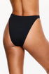 Gottex Flirtt Solid Black High Waist High Leg Bikini Bottom
