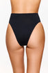 Gottex Flirtt Solid Black Ultra High Waist Bikini Bottom