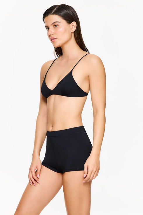 Gottex Flirtt Solid Black V-Neck Bikini Top