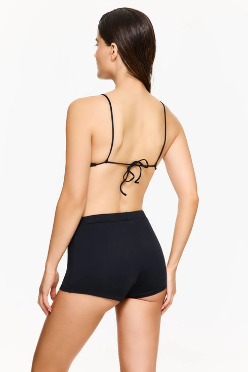 Gottex Flirtt Solid Black V-Neck Bikini Top