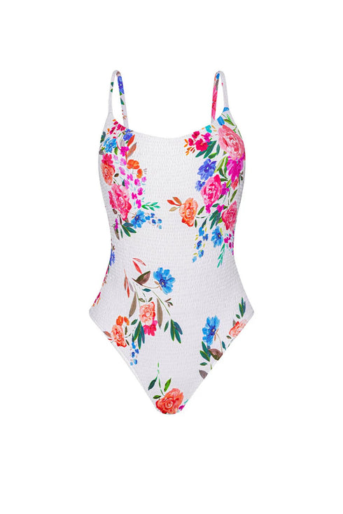 PQ Swim Florencia Smocked Elodia One Piece