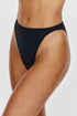 Gottex Flirtt Solid Black High Waist High Leg Bikini Bottom