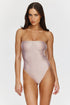 Gottex Flirtt Vacation Mode Bandeau Cut-out One-Piece Swimsuit