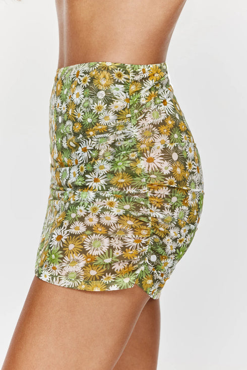 Gottex Flirtt Gardenia Sheer Mini Skirt