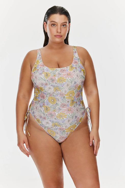 Gottex Flirtt Soft Bloom Scoop Neck One-piece swimsuit