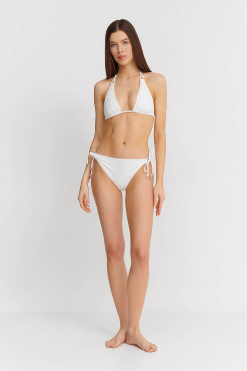 Shan Charlie Shan Charlie Ruched Triangle Bikini Top