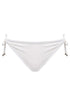 Shan Charlie Hip-Tied Bikini Bottom With Frayed Details