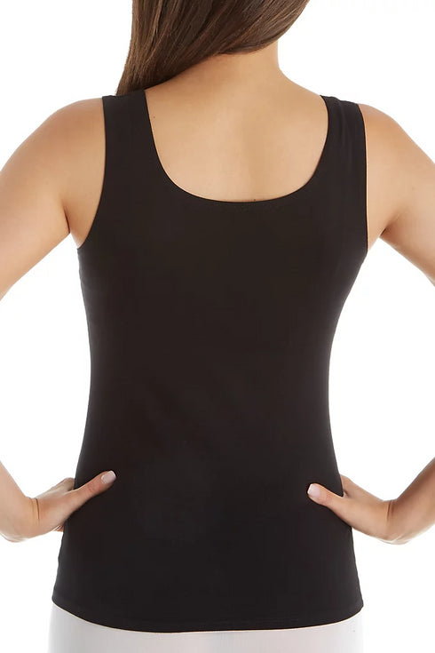 Hanky Panky Cotton with a Conscience Scoop Neck Tank Top 894354 BLACK