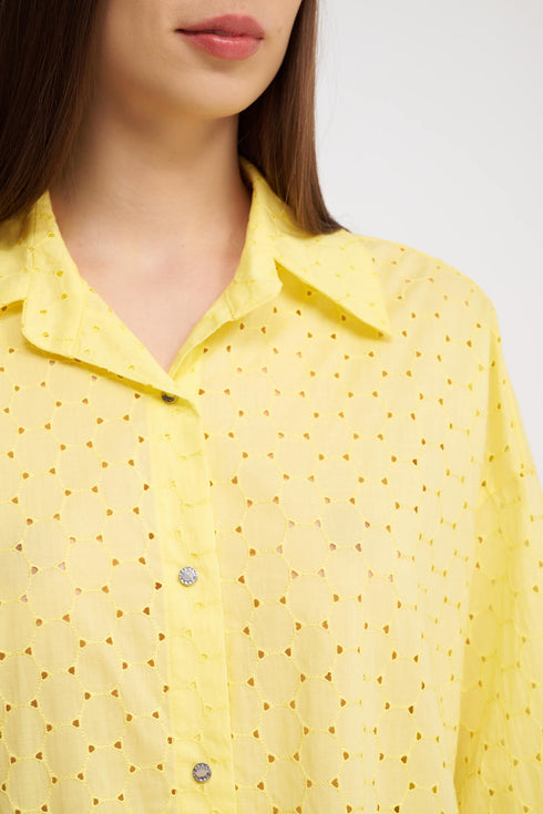 Shan Clara Embroidered Oversized Shirt - 42566-83-100