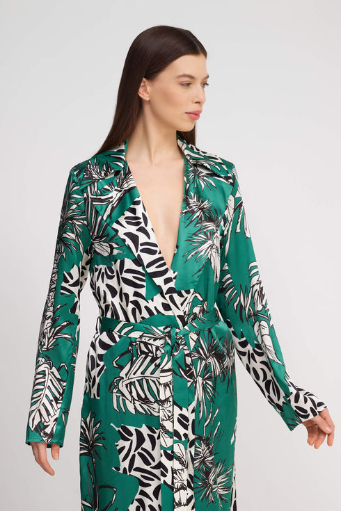 Shan Soie Long flowy blazer