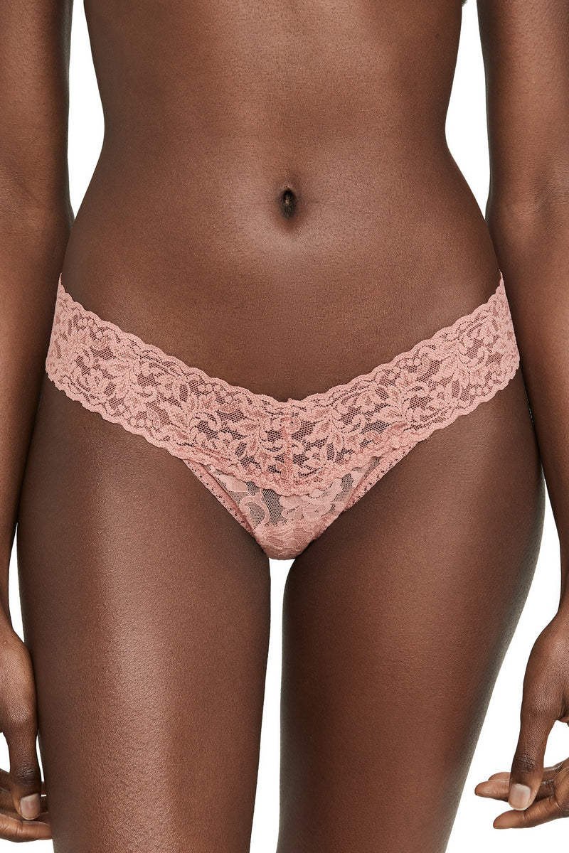 Womens Hanky Panky nude Low-Rise Lace Thong