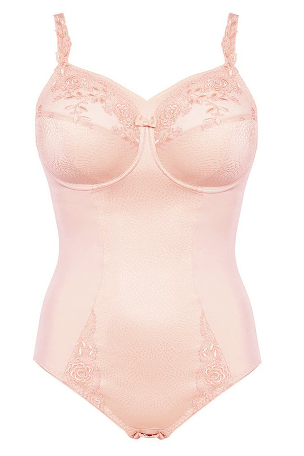 Ulla Ella Bodysuit with underwire, sheer panel and a reinforced upper back