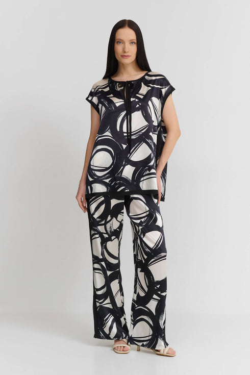 Shan Celine Silk Blouse With Boat Neckline