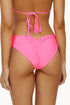 PQ Swim Vivid Pink Basic Ruched Bottoms