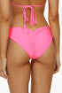 PQ Swim Vivid Pink Basic Ruched Bottoms