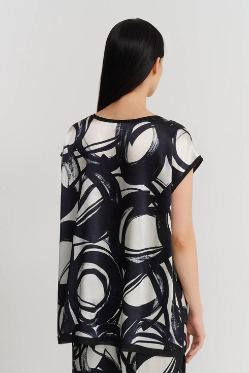 Shan Celine Silk Blouse With Boat Neckline