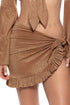 Luli Fama Cosita Buena Ruffle Sarong Mini Skirt