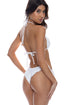 Luli Fama Luminous Seamless Ruched Back Brazilian Tie Side Bottom