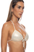 Luli Fama Liquid Voltage Molded Push Up Bandeau Halter Top