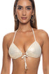 Luli Fama Liquid Voltage Molded Push Up Bandeau Halter Top
