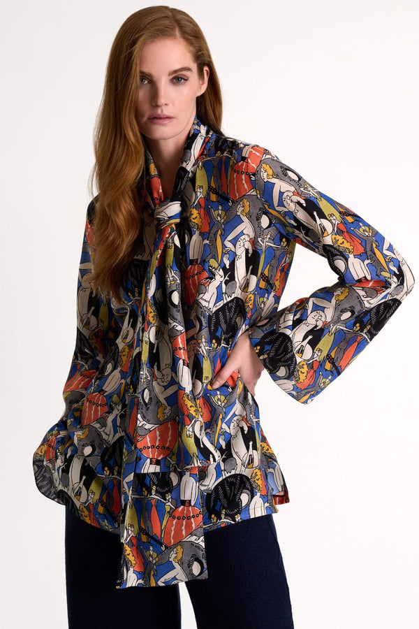 Shan Céline Classic silk blouse