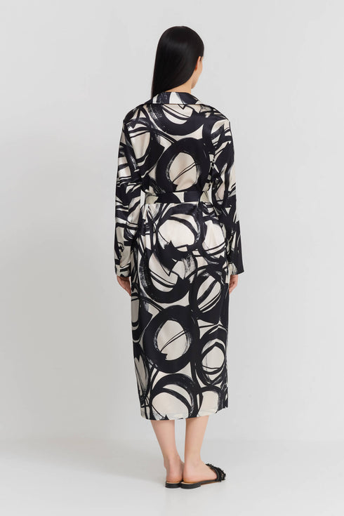 Shan Celine Long Silk Kimono