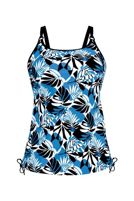 Anita Two Tone Graphic Alassio Mastectomy Tankini Top