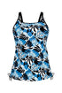 Anita Two Tone Graphic Alassio Mastectomy Tankini Top
