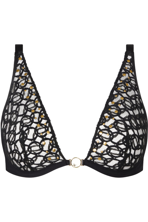 Chantelle Metallx Plunge Underwire Bra