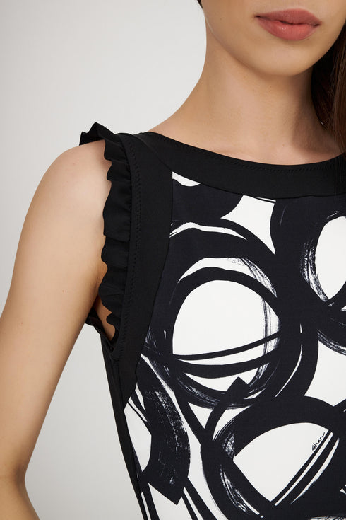 Shan Billy High-Neck One-Piece Swimsuit With Ruffled Shoulders