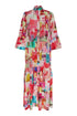 Shan Soie Taffeta Long Dress